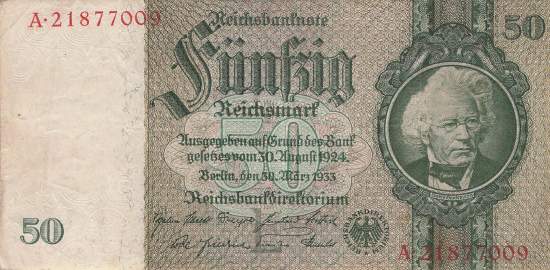 50 Mark 1933 ro.175c L/A